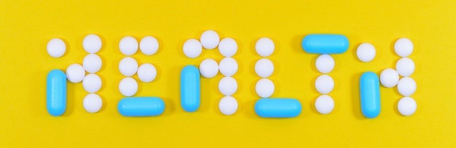 Men's mental health - 'Health' spelt out in pills
