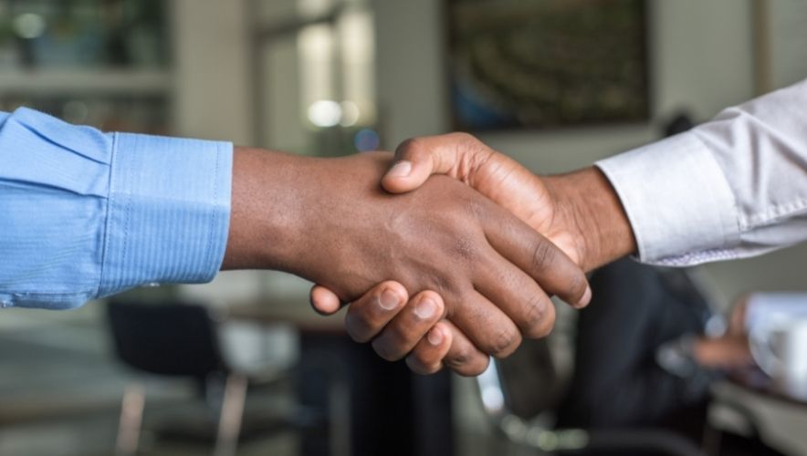 Inclusive recruitment - handshake
