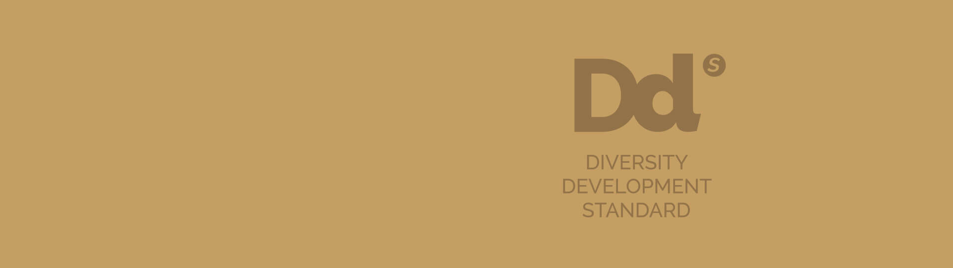 Diversity Development Standard logo on bronze background